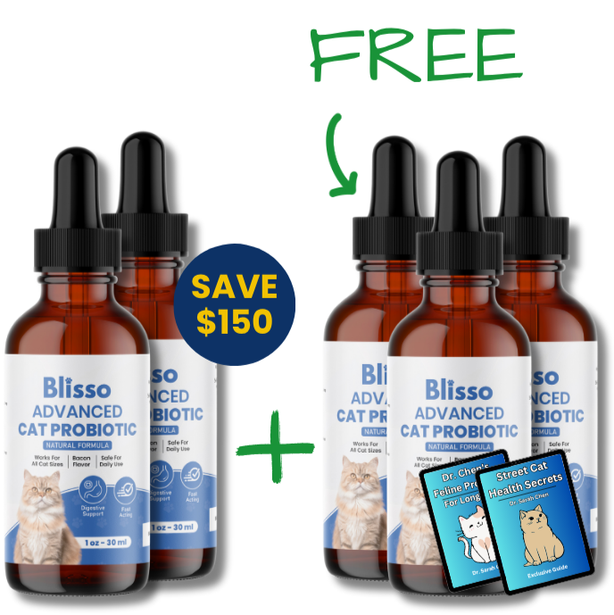 5x Blisso Advanced Cat Probiotic (Buy 2 Get 3 Free)